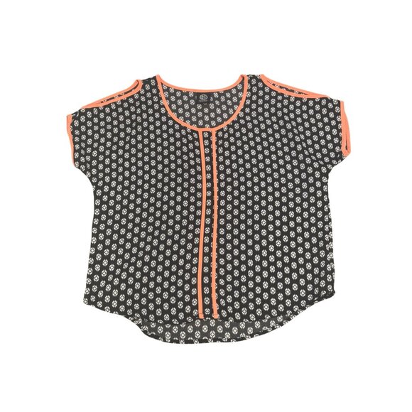 Bobeau Black White Print Cold Shoulder Tunic Top‎ Shirt Blouse Size M Nordstrom - Picture 8 of 8